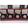 Image 2 : 2016 A Lot of 4 x $3.00 Queen Elizabeth Rose .9999 1.024 tr.oz. w/COA, and Box