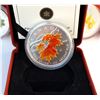 Image 2 : 2001-2007 A Lot of 7 x $5.00 Coloured Silver Maple Leaf .9999 7.0 oz. Encapsulated