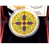 Image 2 : 2014 A Lot of 3 x $20.00 Stained Glass 3.03 oz. w/COA and Clam & Box