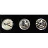 Image 2 : 2017 Aircraft of the WWII Set w/3 $20.00 .9999 3.06 oz. w/COA in Aluminum Case