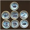 Image 1 : 2011-2013 Cdn.Wildlife Bullion 7 x $5.00 .9999 7.0 oz. in Capsules