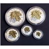 Image 2 : 2014 Silver Maple Leaf Fractional Set .9999 1.90 oz. in Box w/Certificate and Sleave