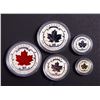 Image 2 : 2015 Fine Silver Maple Leaf Fractional Set .9999 1.90 tr. oz. w/CAO and Box