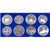 Image 5 : 1976 Montreal Olympic Games 28 Coin Set in Proof 30.31 oz.of .925 ßilver in Brown Box.
