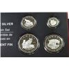 Image 2 : 2003-2013 A 4 Set Lot of Fine Silver and Gold .9999 coins all in Proof w/ COA