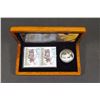 Image 8 : 2004-2008 A Lot of 6 Sets of Stamps and Coins in Wood Box w/Sleave 5.06 oz, AG