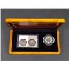Image 9 : 2004-2008 A Lot of 6 Sets of Stamps and Coins in Wood Box w/Sleave 5.06 oz, AG