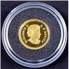 Image 3 : 2012 One Cent Gold Coin .9999 0.04 oz. w/COA & Sleave
