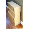 Image 2 : A Lot of 4 Custom-made Maple Wood Boxes Designed for Storage of Heavy Coins or Sets.