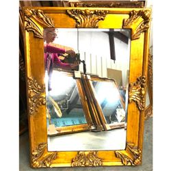 Florentine Style Carved Wood & Gilt Beveled Mirror