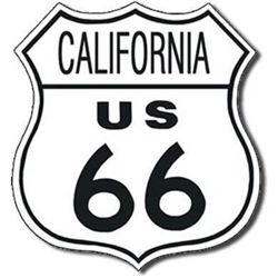 Route 66 California Metal Pub Bar, Garage Sign