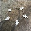 Image 1 : Hand-made Blown Glass Ghosts Haints Sterling Silver Bracelet