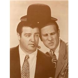 Comedians Abbott & Costello Sepia Tone Photo Print