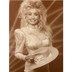 Country Music Star Dolly Parton Sepia Tone Photo Print