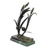 Image 2 : Signed Limited Edition Bird & Cattails Bronze Sculpture