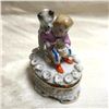 Image 1 : 19thc Victorian Porcelain Conta Boehme Fairing Box, Little Boy & Dog