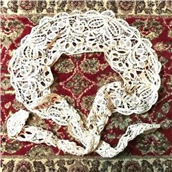 Vintage, Victorian-style Battenburg Lace Scarf, Shawl