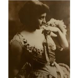 Beautiful Victorian Lady Sepia Tone Photo Print
