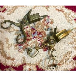 Pair of 19thc Victorian Candlewick Trimmers Snuffers