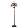 Image 2 : Victorian Roses Stained Glass Floor Lamp