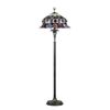 Image 3 : Victorian Roses Stained Glass Floor Lamp