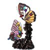 Image 2 : Tiffany-style Stained Glass Butterfly Table Lamp