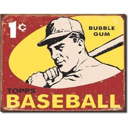Topps Baseball Bubblegum Metal Pub Bar Sign
