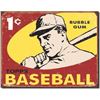 Image 1 : Topps Baseball Bubblegum Metal Pub Bar Sign