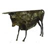Image 1 : Abstract Brutalist Style Bronze Bull Sculpture