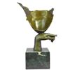 Image 2 : After Dali, Female Face Abstract Bronze Sculpture