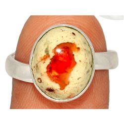 Mexican Fire Opal & Sterling Silver Ring