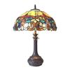 Image 1 : Victorian Style Stained Art Glass Table Lamp