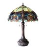 Image 2 : Victorian Style Stained Art Glass Table Lamp