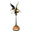 Image 1 : Art Nouveau Style Signed Original Butterfly Fairy Bronze Sculpture