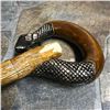 Image 1 : Handcarved Snake Serpent Walking Stick Cane