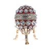 Image 1 : Russian Round Crystals Trinket Jewel Box Egg