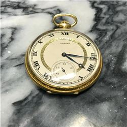 Vintage 1940's Howard 17 Jewels Mechanical Gold Capped Pocket Watch