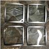 Image 3 : Vintage Set Modern Glass Cheese Dessert Plates