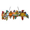 Image 1 : Birds On A Vine Stained Glass Hanging Panel