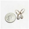 Image 3 : Estate Gold & Diamond Dangle Earrings