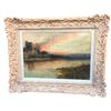 Image 1 : Twilight River Landscape, Oil Painting