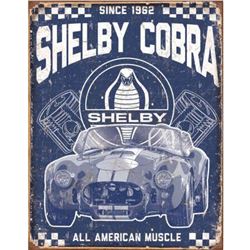 Shelby Cobra American Muscle Vintage Style Garage Pub Bar Metal Sign