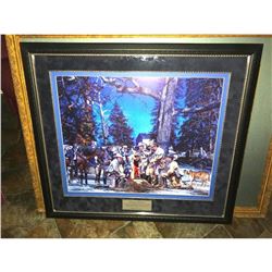 Limited Edition Framed Lithograph Print, Ranger Farewell by John Paul Strain, Civil War Scene