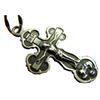 Image 1 : Vintage European Prayer Relief Sterling Silver Crucifix Cross Pendant