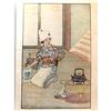 Image 2 : Early 1900's Japanese Bookplate Print, Little Sister Snow