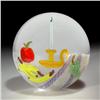 Image 1 : Yaffa Jeff Todd 2002 Candle Fruit Paperweight
