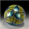 Image 1 : Smyers Glass 1977 Iridescent Blue Paperweight