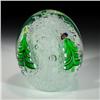 Image 1 : Murano High-Domed Christmas Tree Paperweight