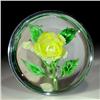 Image 1 : Chinese Yellow Rose And Buds Magnum Paperweight