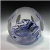 Image 1 : James Clarke 1982 Frosted Abstract Paperweight